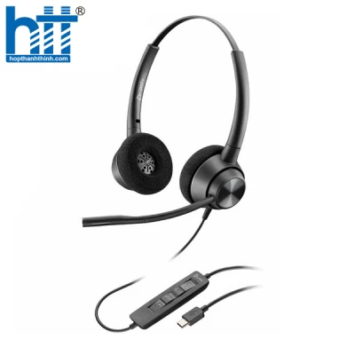 Tai nghe có dây Poly EP 320 Stereo USB-C HS TAA 767G0AA