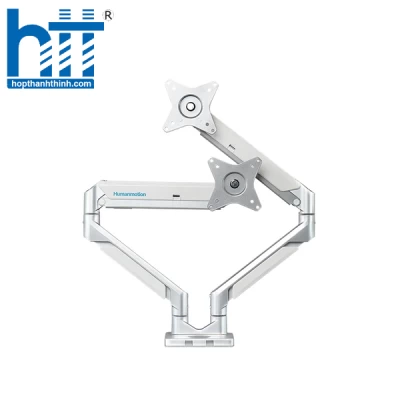 GIÁ TREO 2 MÀN HÌNH HUMAN MOTION T2-2 MÀU TRẮNG