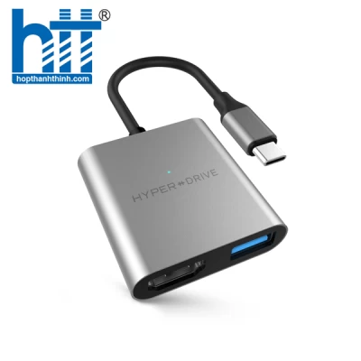CỔNG CHUYỂN HYPERDRIVE 4K HDMI 3-IN-1 USB-C HUB FOR MACBOOK, IPAD, SURFACE, PC /IPHONE 15 PRO – HD259A