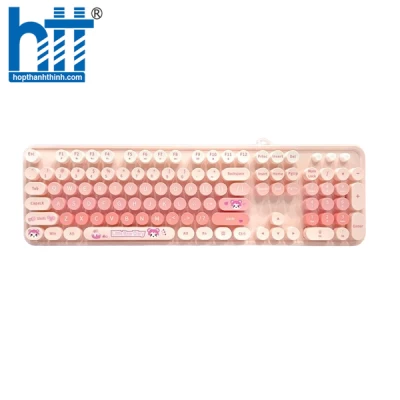 Bàn phím văn phòng có dây USB Sweet Mofii Màu hồng
