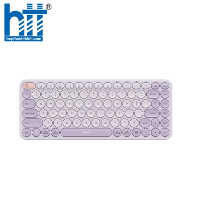 Bàn phím không dây Bluetooth Baseus Tri-Mode Frosted K01A màu Tím