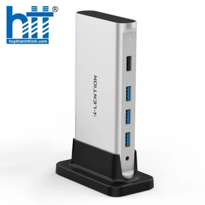 Bộ chuyển đổi USB-C 9 trong 1 Lention D53HEAVCR SLIVER
