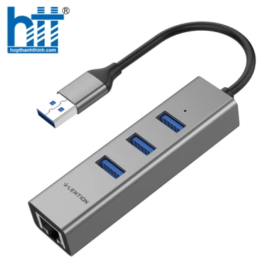 Bộ chuyển đổi USB-A 4 trong 1 Lention H23s Grey