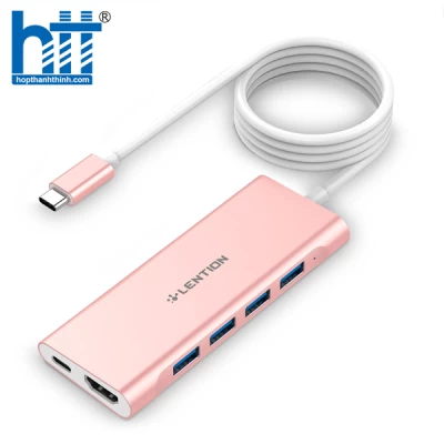 Bộ chuyển đổi USB-C 6 trong 1 Lention C35H-1M-PK