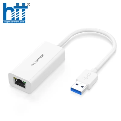 Bộ chuyển đổi USB-A sang RJ45 (1000M)Lention HU404GE WHITE
