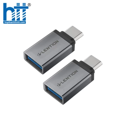 Đầu chuyển đổi USB-C sang USB-A 3.0  Lention C3 Grey