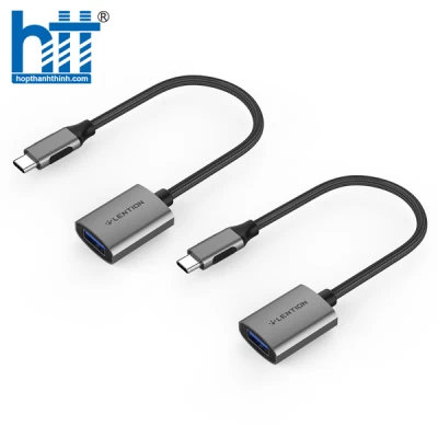 Bộ chuyển đổi USB-C sang USB-A 3.0 Lention C6 Grey