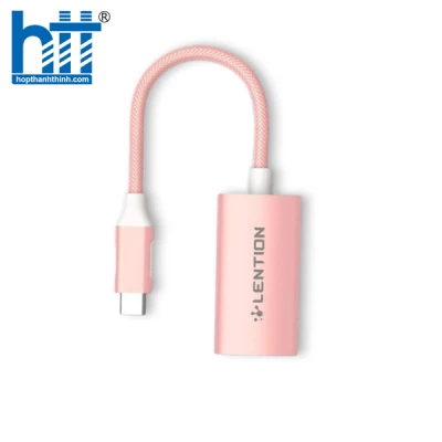 Bộ chuyển đổi Type C sang VGA(1080P) Lention CU606V - Pink