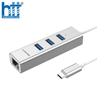 Bộ chuyển đổi USB-C 4 trong 1 Lention C23s Sliver
