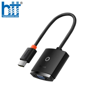 Hub Chuyển Đổi Kết Nối Baseus Lite Series Adapter HDMI to VGA Black