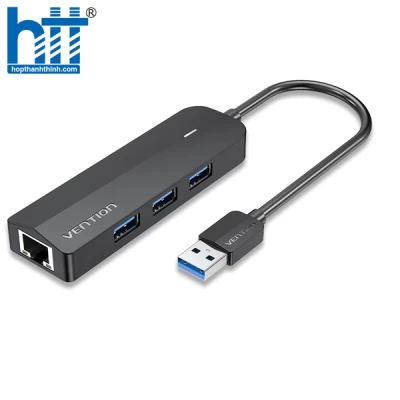 Bộ chia USB 3.0 sang LAN Gigabit +HUB USB 3.0 *3 Vention Model : CKBHB