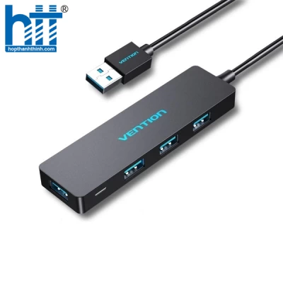Bộ chia HUB USB 3.0 sang 4 cổng Vention CHKBB (15cm) 5Gbps