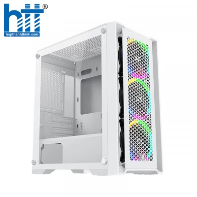 Vỏ Case Xigmatek LUX M Arctic 3FR (EN48267 | MidTower | Màu Trắng | Sẵn 3 Fan)