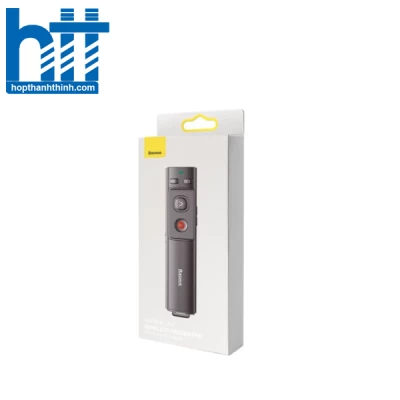 Bút trình chiếu Baseus Orange Dot Green Laser - Pin sạc