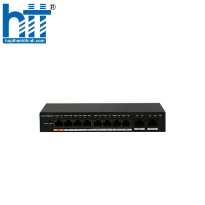 Switch POE 8 cổng KBVISION KX-ASW08-P2 (Hỗ trợ 2 cổng mạng)