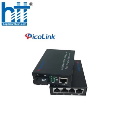 Bộ chuyển đổi quang điện Picolink 1 Quang ra 4 LAN 10/100/1000M