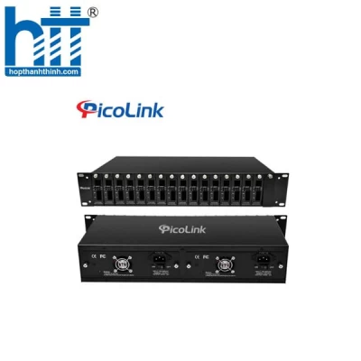 Bộ nguồn tập trung converter quang 14 khe cắm chính hãng PicoLink