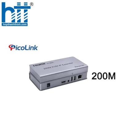 Bộ kéo dài HDMI qua cáp mạng Lan 200M có cổng USB - Converter HDMI LAN