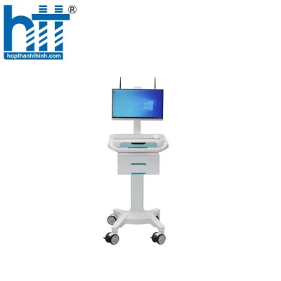 Xe Đẩy Y Tế HIT AIO (i7-7440HQ, 8GB RAM, 256GB M2 2 UPS (13200mAP/Pin đơn - 26400mAP/Pin đôi) 21,5 FHD IPS, 250 Nits, Wifi + Bluetooth + Sim 4G/5G Vesa 75.75)
