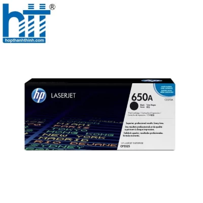 Mực in HP 650A Black Original LaserJet Toner Cartridge