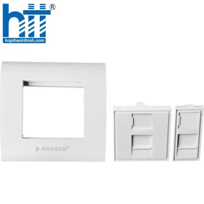 Mặt ổ cắm mạng Faceplates 124-15101WH Norden