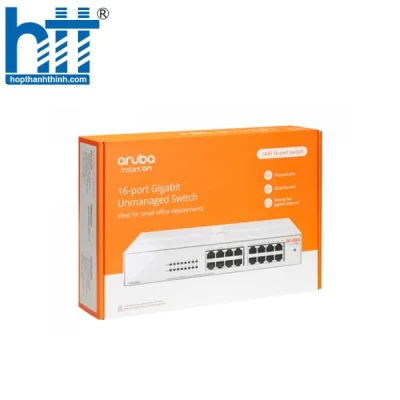 Switch Aruba Instant On 1430 16G R8R47A Gigabit (1000Mbps)/ 16 Cổng/ Vỏ Thép
