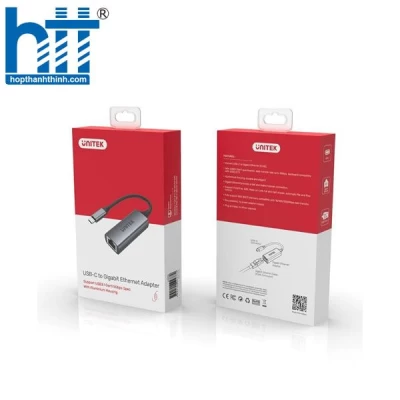 Cáp chuyển USB TYPE-C ra LAN UNITEK U1312A