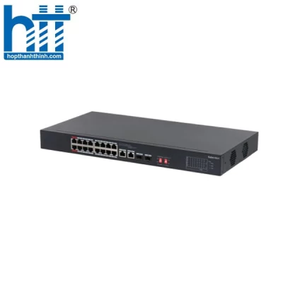 Switch PoE 16 port (hỗ trợ 2 cổng Uplink 1G + 2 cổng quang) unmanaged KX-CSW16-PFL2