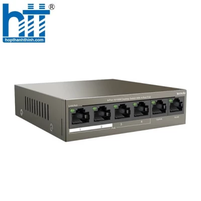 Switch Tenda 4 port PoE TEF1106P-4-63W