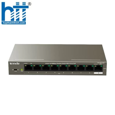 Switch Tenda 8 port PoE TEF1109P-8-63W