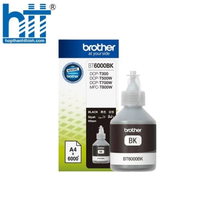 Mực in phun Brother BT6000 BK - Dành cho máy DCP-T300/700W/MFC-T800W