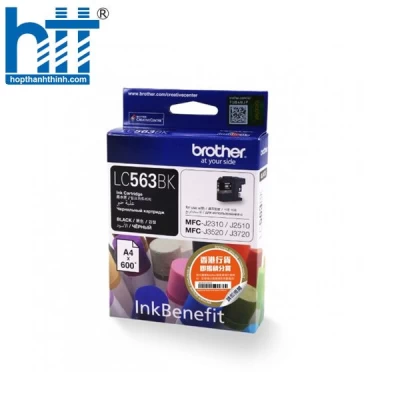 Mực máy in phun Brother LC-563BK (Black) - Dùng cho máy MFC-J2310, MFC-J2510, MFC-J3520, MFC-J3720 - 600 trang