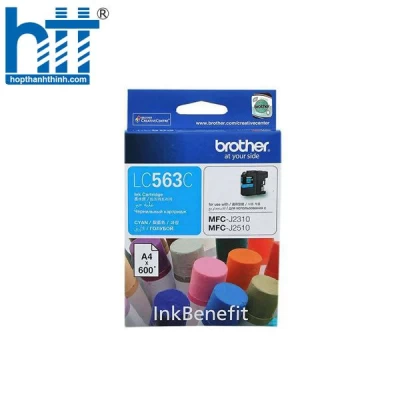 Mực máy in phun Brother LC-563C (Cyan) - Dùng cho máy MFC-J2310, MFC-J2510, MFC-J3520, MFC-J3720 - 600 trang