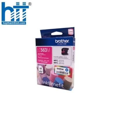 Mực máy in phun Brother LC-563M (Magenta) - Dùng cho máy MFC-J2310, MFC-J2510, MFC-J3520, MFC-J3720 - 600 trang