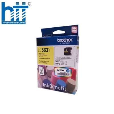 Mực máy in phun Brother LC-563Y (Yellow) - Dùng cho máy MFC-J2310, MFC-J2510, MFC-J3520, MFC-J3720 - 600 trang